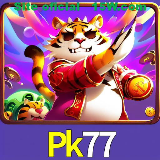 Imagem promocional da Pk77 mostrando a plataforma e suas vantagens